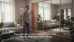 ontdek de slimme spiegeltruc die je kamer optisch verdubbelt en groter doet lijken. creëer direct meer ruimte en licht in je interieur!